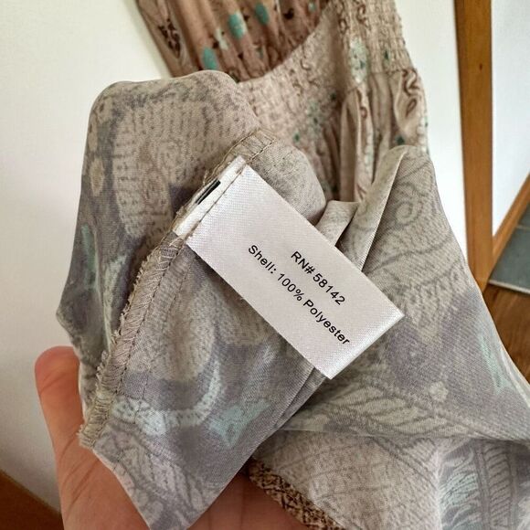 Boston Proper Women’s Intricate Medallion Sleeveless Maxi Dress - Picture 9 of 10